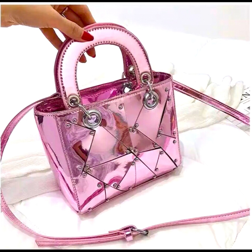 Metallic Mini Tote Bag